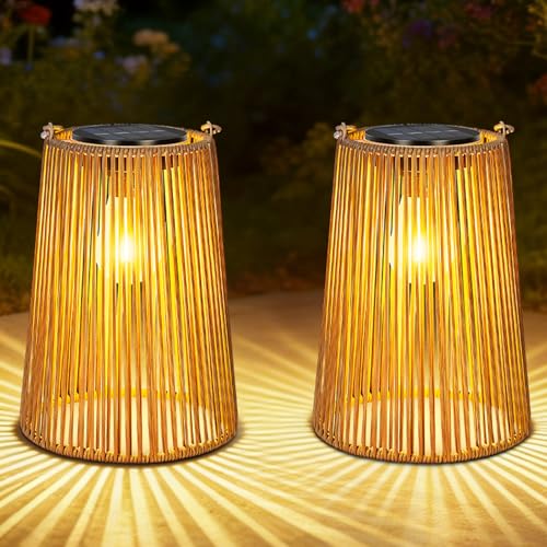 OUTONLIFE Set de 2 Faroles Solares Exterior