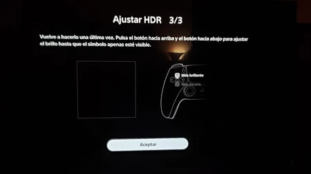 Menu HDR PS5