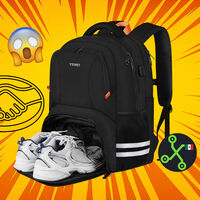 Mochila impermeable con puerto USB, compartimento para laptop y hasta espacio para zapatos por menos de 299 pesos 