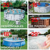 Descuentos de hasta el 29% en piscinas y Spas en El Corte Inglés
