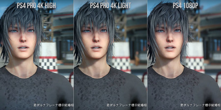 Final Fantasy XV: comprueba su aspecto en una triple comparativa en 4K entre PS4 y PS4 Pro