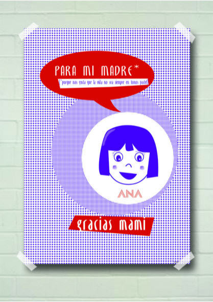 Lámina Día de la Madre Niña