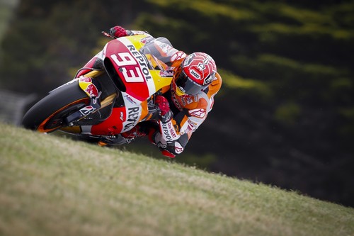 Marc Márquez, Álex Rins y Miguel Oliveira, los más rápidos en Phillip Island