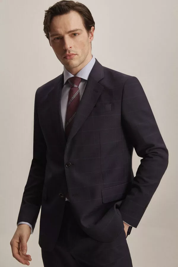 Americana traje cuadro