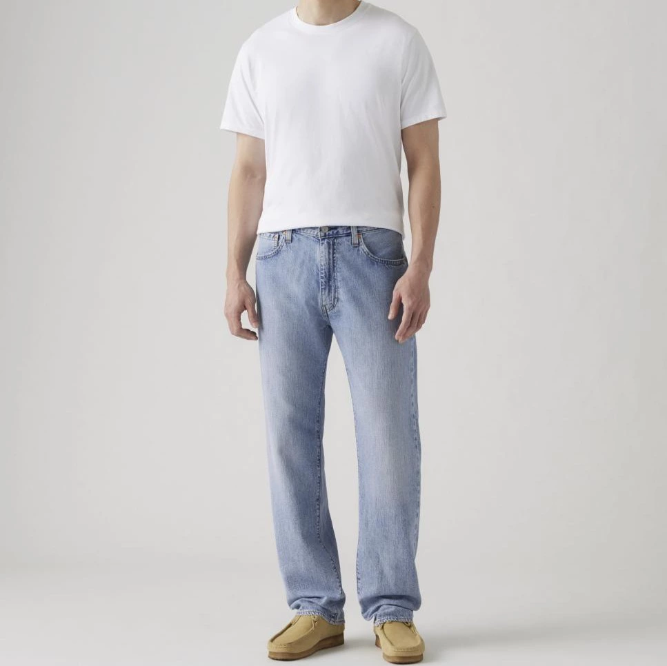 Vaquero de hombre 555™ Relaxed Straight con toque de lino - Levi's - Azul claro

