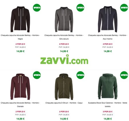 Ofertas Zavvi: 2 sudaderas Advocate, Brave Soul o D-Struct por sólo 23 euros