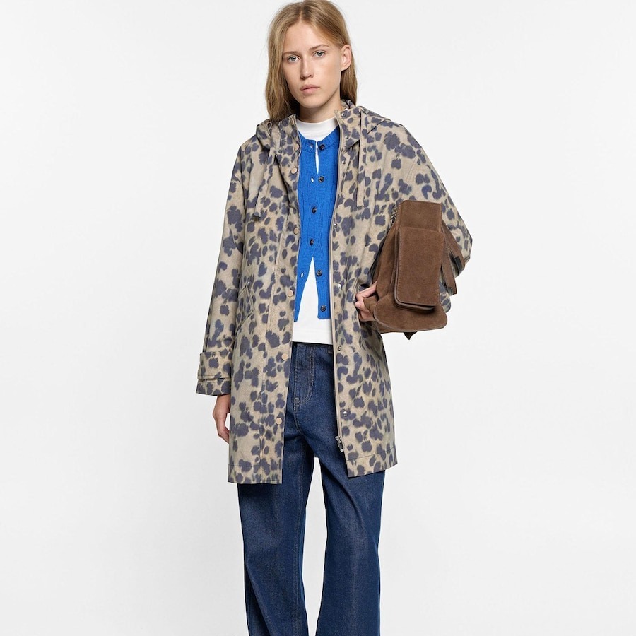 Parka de mujer con capucha y estampado animal print - Parfois - Multicolor

