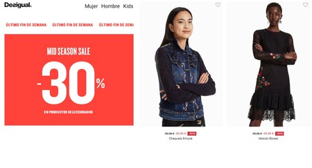 30% de descuento en la mid season de Desigual en todas sus secciones. Envío gratis