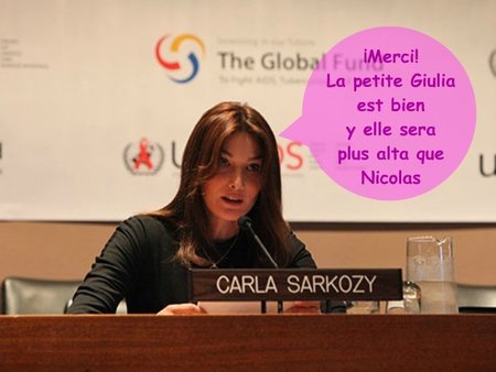Carla Bruni nos dice 'Merci beaucoup'