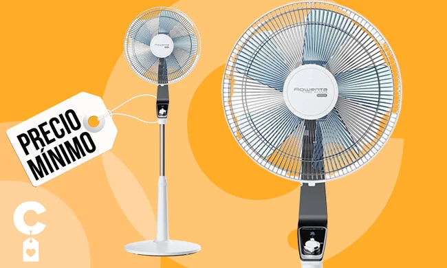 Ventilador De Pie Rowenta Turbo Silence Extreme 4 Velocidades Chollo Amazon