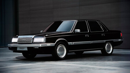El Hyundai Grandeur Heritage Series Concept reinterpreta la ochentera berlina en clave eléctrica y... ¡con cuatro pantallas!
