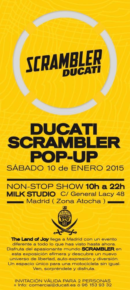 Invitacion Ducati Scrambler Madrid