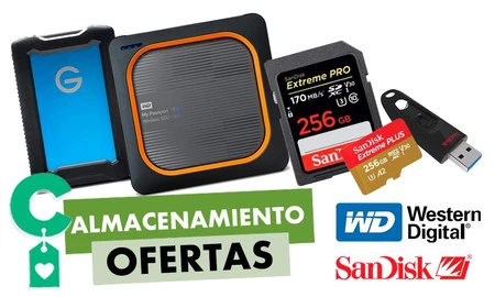 Ofertas en almacenamiento Western Digital y SanDisk. Amazon tiene los mejores precios para esos GBs que tanta falta te hacen