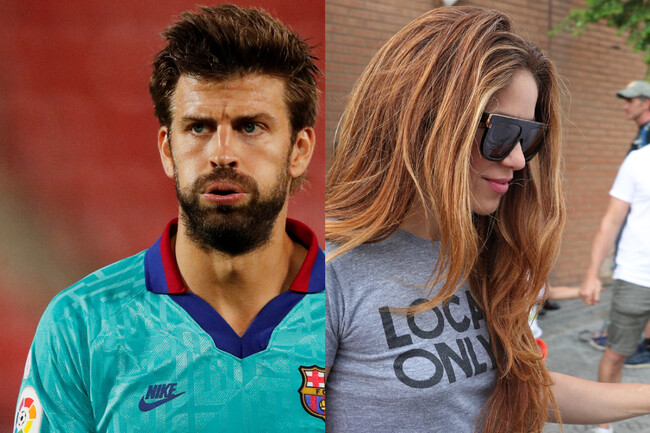 Shakira y Piqué - collage poprosa