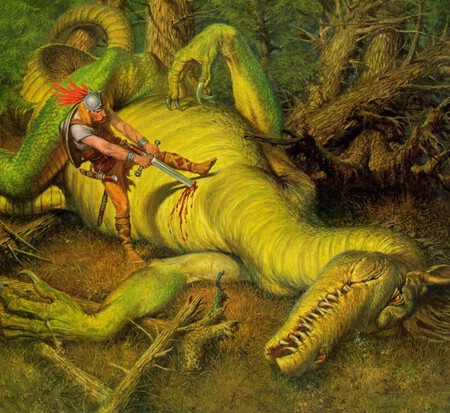 The Slaying Of Glaurung 1982 Darrell K Sweet
