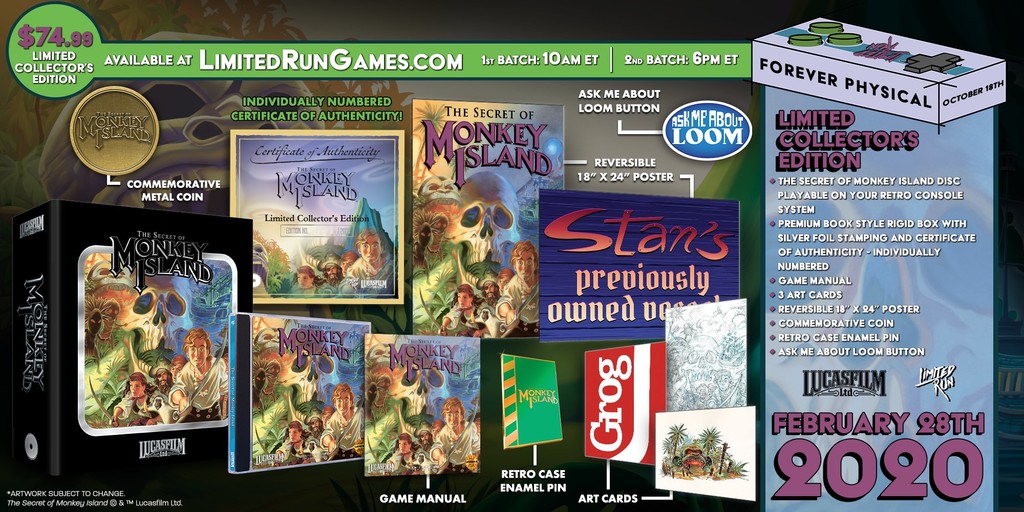 La edición especial de Monkey Island de Limited Run Games parece el regalo perfecto para conmemorar su 30 aniversario La edición especial de Monkey Island de Limited Run Games parece el regalo perfecto para conmemorar su 30 aniversario