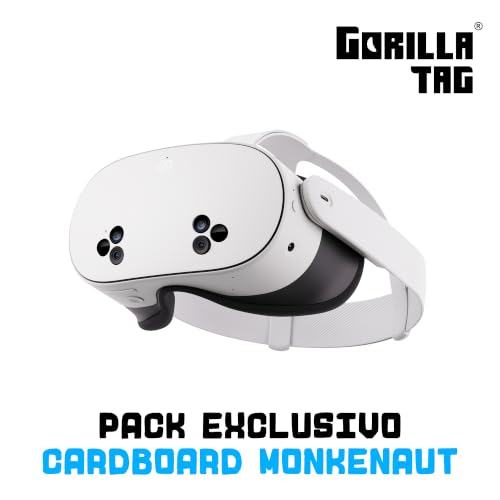 Meta Quest 3S 128 GB | Realidad Virtual sin Cables — Pack Gorilla Tag Cardboard Monkenaut — Exclusivo de Amazon