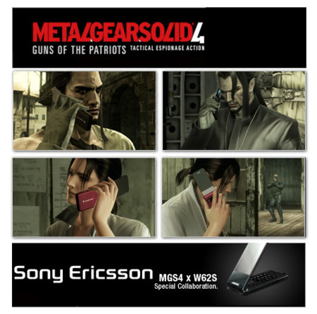 Sony Ericsson W62S en Metal Gear Solid 4
