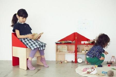 La casa de muñecas que se convierte en silla de escritorio