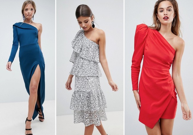 Vestido Invitada Asimterico