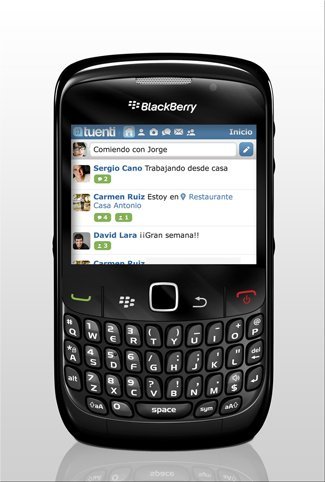 Tuenti para usuarios de BlackBerry, en exclusiva con Vodafone
