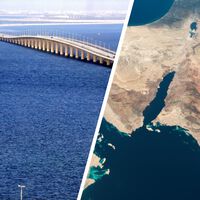 El puente imposible de Arabia Saudí para unir África y Asia: una megaestructura de 32 kilómetros sobre el Mar Rojo 