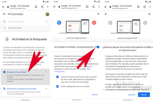 Cómo borrar automáticamente el historial de actividad de tu cuenta de ...