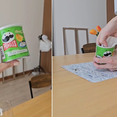 Cómo hacer botes vintage reutilizando botes de Pringles. Son bonitos, fáciles de hacer y parecen de Zara Home 