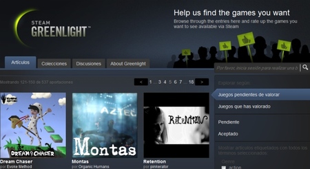 Steam Greenlight ya está en marcha y cuenta con más de 500 títulos sujetos a la decisión de los usuarios