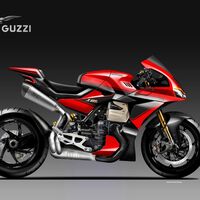 Así se imagina un diseñador la Moto Guzzi V100 Le Mans: escape SC Project, suspensiones Öhlins y mucha fibra de carbono 