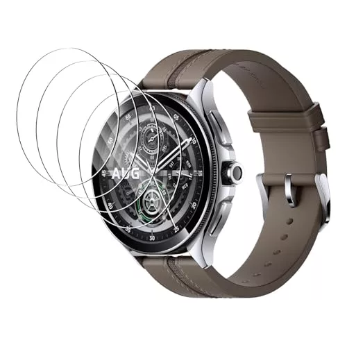 FWKDWHPH [4 Piezas Vidrio Templado Compatible con Xiaomi Watch 2 Pro,Dureza 9H,Antiarañazos,Sin Burbujas,HD Protector de pantalla