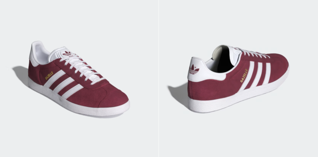 Las zapatillas Adidas Gazelle que estn arrasando son en color granate y  las vas a lucir a todas horas