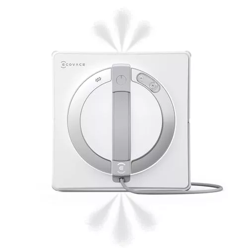 ECOVACS Winbot W2 Pro Robot limpiacristales, pulverizador de Agua de 3 boquillas, Sistema de protección de 10 Niveles, planificación de Ruta Win-Slam 4.0, Sistema de Ascenso Constante