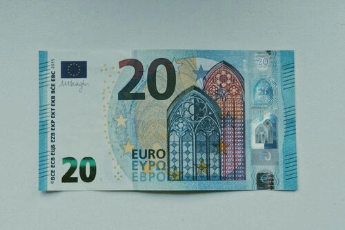 Foto de un billete de 20 euros