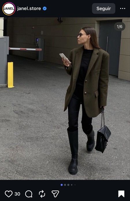 Botas Cana Ancha Piel Elegantes Sobrias Invierno Comodas