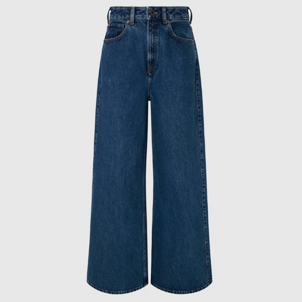 Pepe Jeans Pantalón de mujer pierna ancha tiro recto