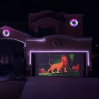 El impresionante espectáculo de luces inspirado en Disney que montó un padre en su casa para la época navideña