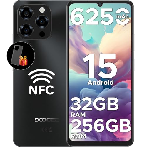 DOOGEE Note 58 Pro Telefono Movil Libre Andriod 15, 32GB+256GB Smartphone Octa Core 6.75" HD+ 90Hz Móvil, Batería 6250mAh