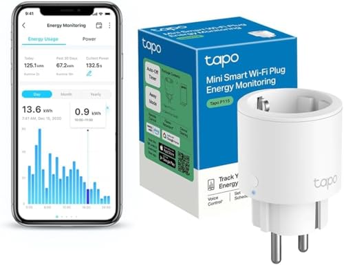 Tapo TP-Link P115 - Mini Enchufe Inteligente Wi-Fi con Monitoreo Energético