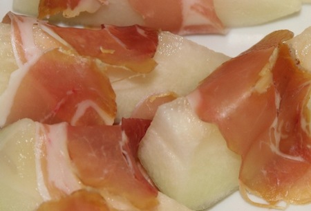 Cenas saludables para niños: melón con jamón