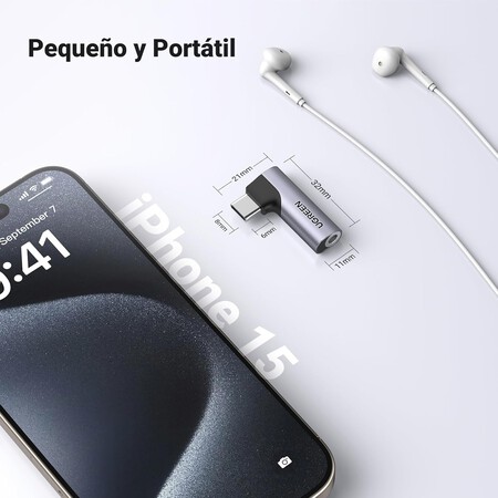 Ugreen adaptador audífonos