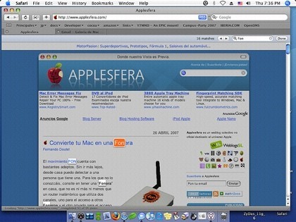 Galería de imágenes de Mac OS X Leopard Beta 9A410