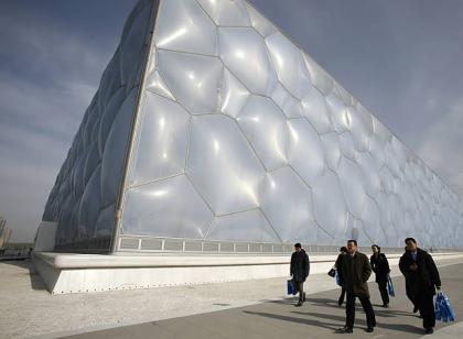 El "Cubo de Agua", arquitectura vanguardista en Pekín