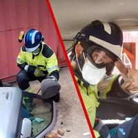 Los bomberos lo aclaran: esta es la única manera de romper la ventanilla del coche con el reposacabezas si nos quedamos atrapados