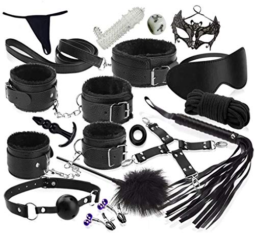 LOVONE 18 Pieza SM Kit bondage SM Juguetes Sexuales Bondage Equipo Kits para Adultos