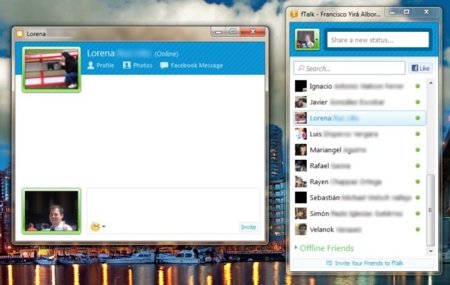 fTalk, un cliente simple y práctico para el chat de Facebook