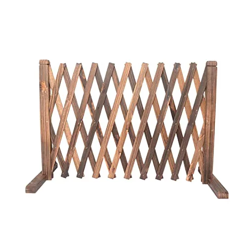 MagiDeal madera extensible Panel de pantalla de jardín plegable Puerta de jardín independiente celosía Accesorios de fotos para patio de casa