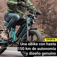 Ruedas fat, doble óptica LED y doble batería: esta es la eBike (con aspecto de moto) con la que no pasarás desapercibido