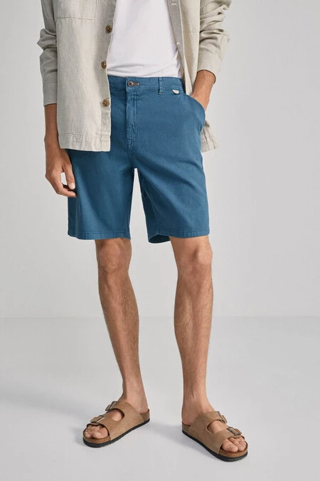 Bermuda tipo lino rústica