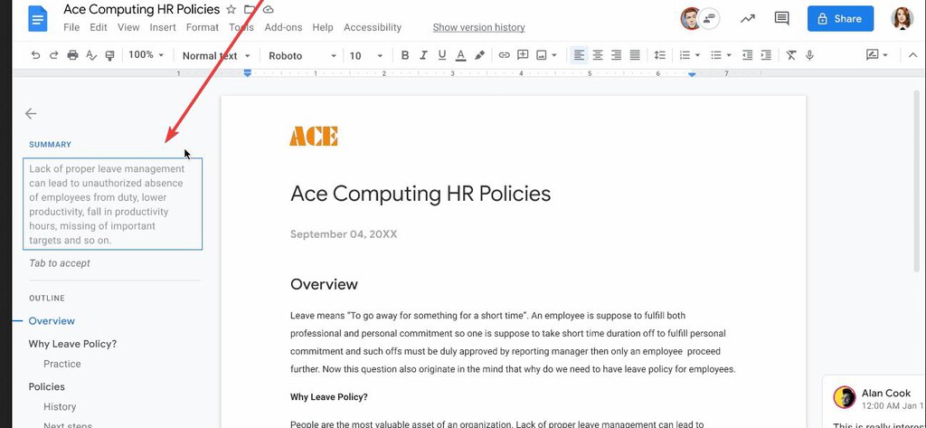La IA de Google Docs ahora es capaz de crearte resúmenes de textos: estas son todas las novedades